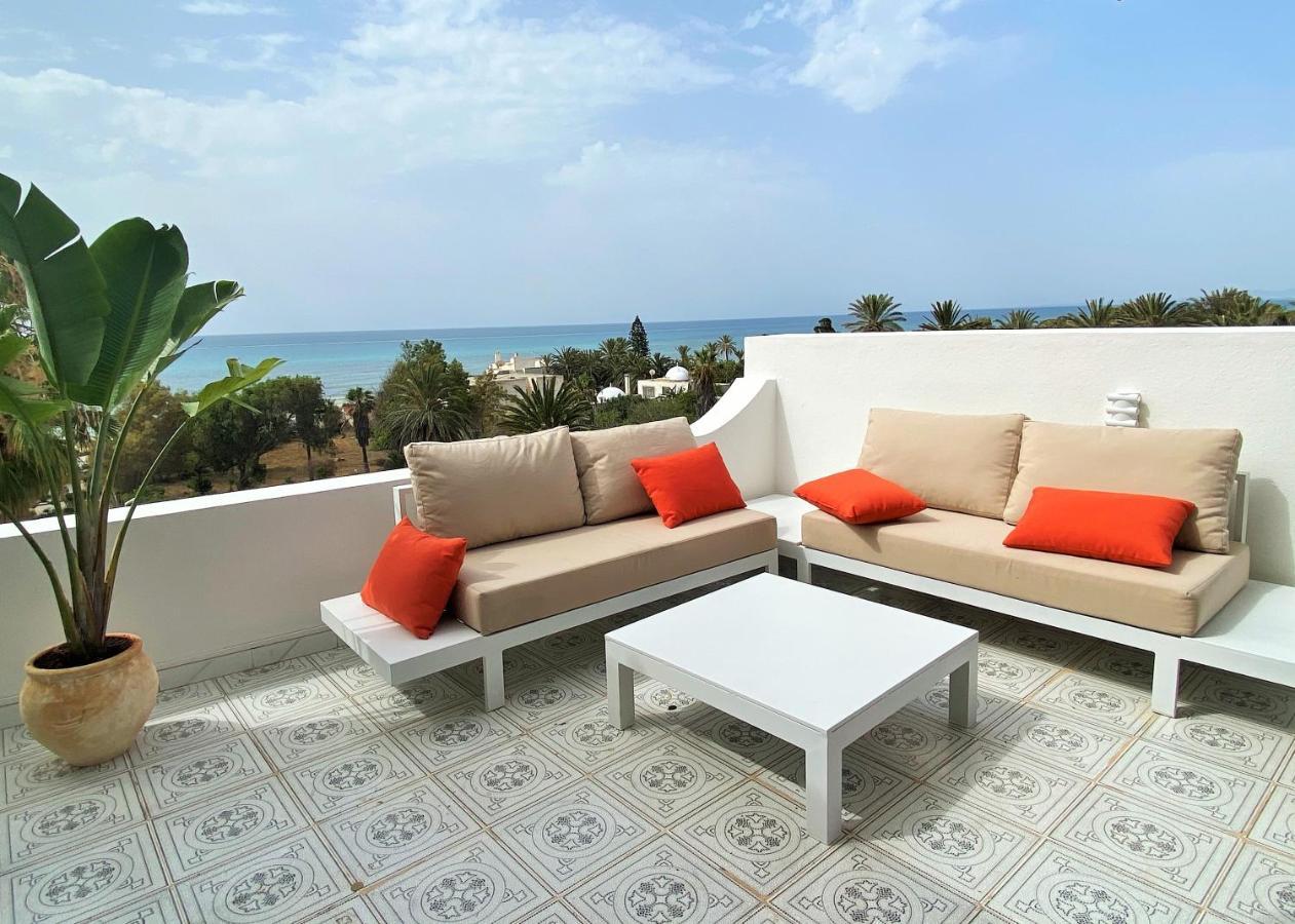 Roof Top Pied dans l'Eau Panoramic View, 80 meters from Seaside Hammamet Extérieur photo