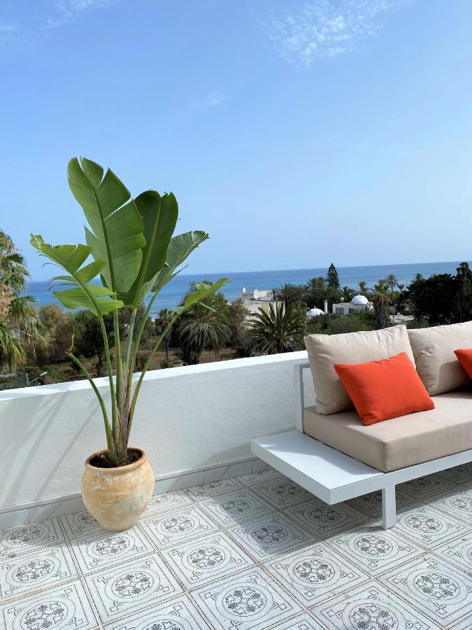 Roof Top Pied dans l'Eau Panoramic View, 80 meters from Seaside Hammamet Extérieur photo