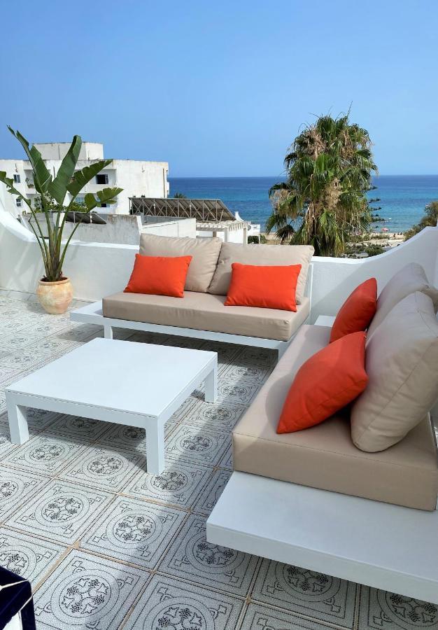Roof Top Pied dans l'Eau Panoramic View, 80 meters from Seaside Hammamet Extérieur photo